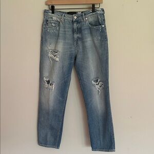 Love Moschino Distressed Boyfriend Jeans